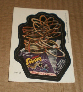 Wacky Packages Topps 1985 Wacky Packs Stinky #2 VG Condition