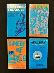 Lot 3 Triumph Books TORTURED TRIANGLE Comedy of Eros ++ vpbs - Imagen 1 de 3
