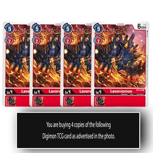 Lavorvomon - BT2-014 C - Juego de cartas coleccionables Digimon común rojo - Imagen 1 de 1