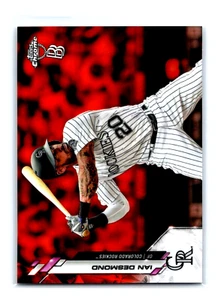 2020 Topps Chrome Ben Baller #36 Ian Desmond Orange /25 Colorado Rockies - Picture 1 of 2