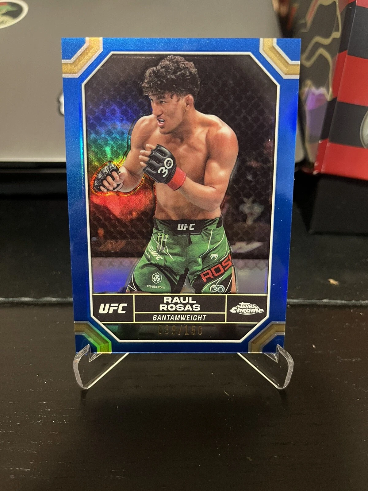 2024 Topps Chrome UFC Refractor Blue #161 Raul Rosas /150 Parallel