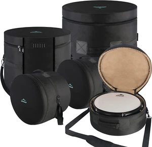 5-Piece Drum Bag Set for 12" Tom, 13" Tom, 14" Snare, 16" Floor Tom, 22" Bass Dr - Picture 1 of 8