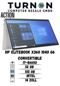 HP EliteBook x360 1040 G6 Convertible I i7-8665U I 32 GB I 512 GB I DE Tastatur - Imagen 1 de 6