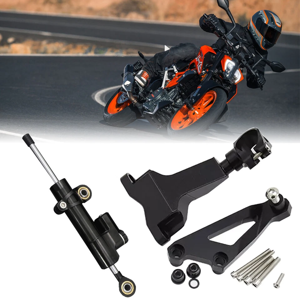 Kit amortiguador estabilizador amortiguador dirección moto duk 390 200 125 2013-2018 Foto 1 de 4