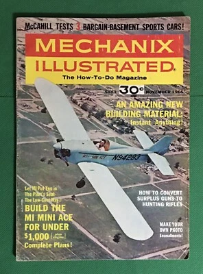 Mechanix Illustrated Magazine November 1965 Issue Vintage Ads Foto 1 de 4