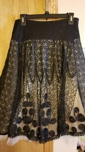 Anthropologie Viola black lace skirt 6 - Bild 1 von 3