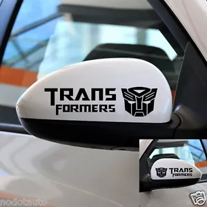 Calcomanías de coche Autobot TRANSFORMERS motocicleta vinilo espejo retrovisor pegatinas 2 piezas TF22 - Imagen 1 de 4