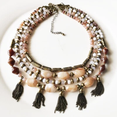 Collar 16" Premier Designs Boho Distintivo Retro Mujer Fiesta Vacaciones Joyería Foto 1 de 4