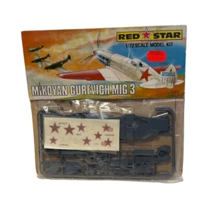Vintage Red Star RS101 Mikoyan Gurevich MIG 3 Aircraft Model Kit Scale 1:72 NEW - Picture 1 of 2