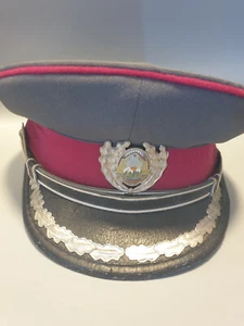 Alte Schirmmütze REPUBLICA SOCIALISTA RUMANIA ROMANIAN Offizier Militaria Miliär - Picture 1 of 4