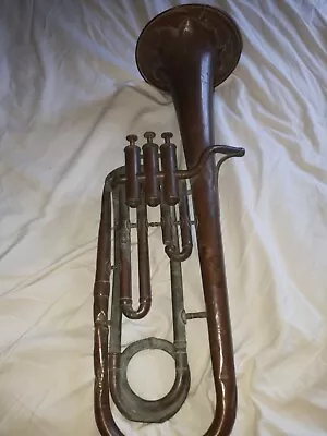 Early Brass Alto Saxhorn By Merifu Paul / Adolph Sax • 299£