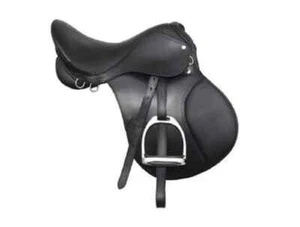 Black All Purpose Leather Jumping Horse Saddle & All Size Available. - Imagen 1 de 3