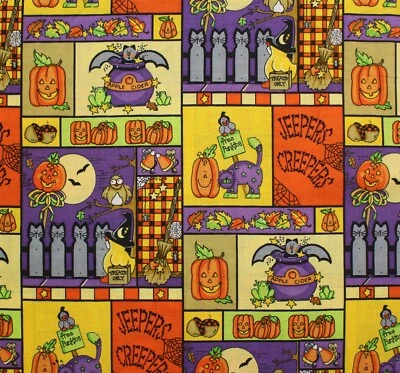Tela Feline Drive HALLOWEEN SPIRIT Patchwork Halloween Vendido por Yarda Foto 1 de 4