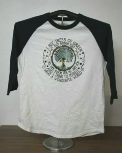 I SEE TREE OF GREEN RED ROSES TOO... Camiseta de béisbol manga 3/4 pequeña, blanca - Imagen 1 de 4