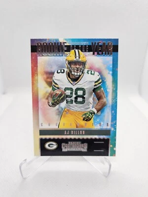 AJ Dillon - Packers - 2020 Panini Contenders - Rookie of the Year Insert #RY-AJD - Image 1 of 2