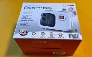 Soleil persönliche Keramik Mini-Heizung RETRO-STIL 250W Innenbereich weiß - Bild 1 von 3