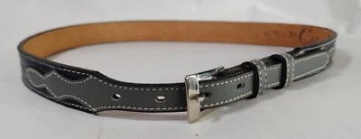 Cinturón Western Vintage Pequeño Gris Círculo Y Estrecho Talla 30 Foto 1 de 4
