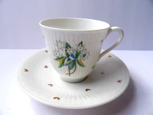 Tazza e piattino Rorstrand Svezia Linnea floreale Demitasse - Foto 1 di 4