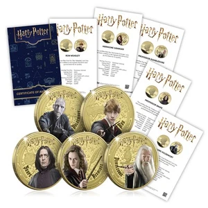 The Magic of Hogwarts Harry Potter Gold Coin Collection - 2025 5 Coin Set - Picture 1 of 6