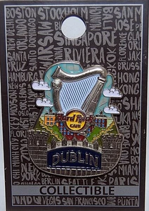 Hard Rock Cafe DUBLIN Year 2017 City Icon Pin - Picture 1 of 2
