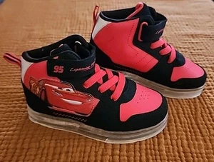 New Toddler Disney Pixar Cars Lightning McQueen Light Up Sneakers Size 10 - Picture 1 of 8