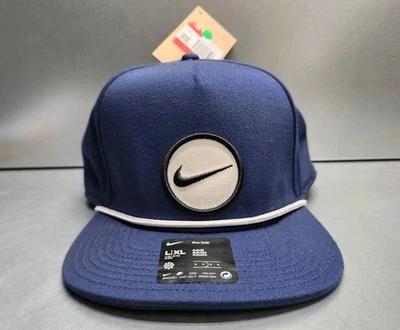 Nueva gorra de golf Nike DriFIT PRO Structured Futura talla L/XL gorra de pico plano con cierre a presión Foto 1 de 4