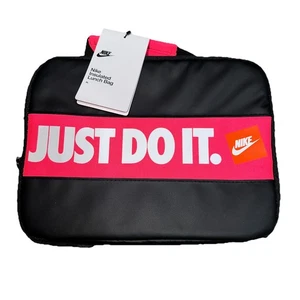 Bolsa de almuerzo aislante Nike Just Do It negra/rosa - Imagen 1 de 3