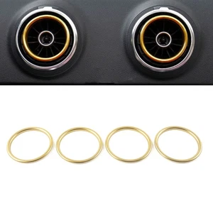Center Console Air Condition Vent Outlet Ring Cover Trim For Audi A1 S1 8X Gold - Picture 1 of 8