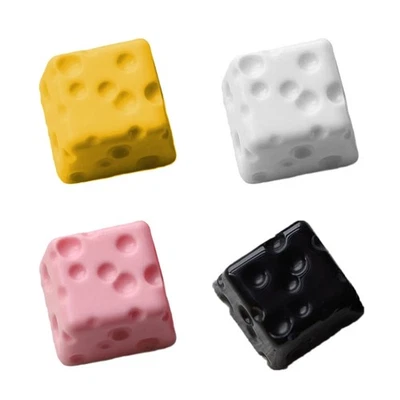 Unique Cheese Shaped Resin Keycap For Crossed Stem Mechanical Keyboards Keycaps - Image 1 of 4