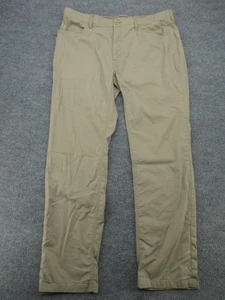 Orvis Pants Mens 38x34 Khaki Stretch Cotton Nylon Chinos Travel (FITS 38x32) - Picture 1 of 17
