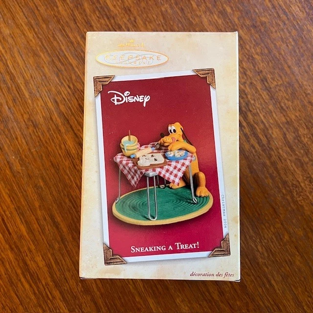 Ornamento lembrança Hallmark Plutão esgueirando um deleite Disney Natal - Imagem 1 de 1