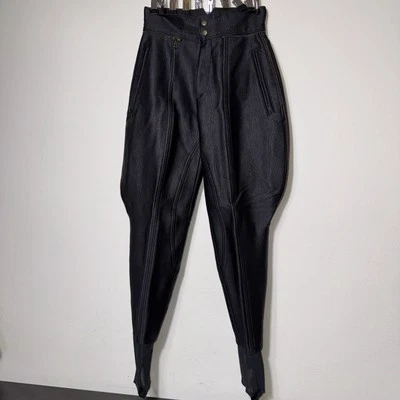 Pantalones de esquí Bogner elásticos estribos en negro talla para mujer EE. UU. 10/L Foto 1 de 4