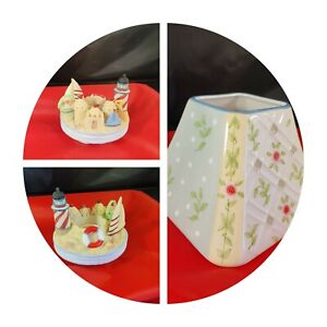 Ceramic Shade Topper For Jar Candles plus a jar candle topper seaside themed 