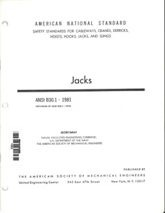 ANSI B30.1-1981 - Jacks - Picture 1 of 3
