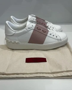 Valentino Garavani Rockstud Open Leather Trainers Size UK 3 New GENUINE #936 - Picture 1 of 5