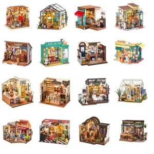 Rolife DIY Wooden Miniature Dollhouse Handmade Doll House with Lights Gifts - Picture 1 of 173