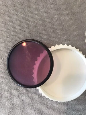 58mm HAZE 1 TIFFEN GENUINE SCREW in OPTICAL GLASS  Filter uv USA (purple) + Case - Image 1 of 3