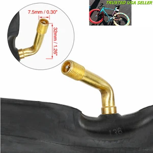 Tubo 16x1.75 16x2.125 con vástago de válvula doblada ajuste e scooter bicicleta eléctrica - Imagen 1 de 6