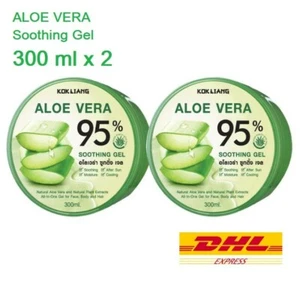 2 x ALOE VERA BERUHIGENDES GEL 95% KOKLIANG FEUCHTIGKEIT SONNENBRAND HAUT ALL IN BODY 300ml - Bild 1 von 7