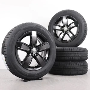 Sommerräder VW Polo 6 2G AW 15Zoll Original Alufelgen 2G0071495 schwarz glanz - Bild 1 von 7