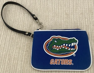 Portafoglio da polso in tela University of Florida Gators chiusura zip M Ashley - Foto 1 di 8