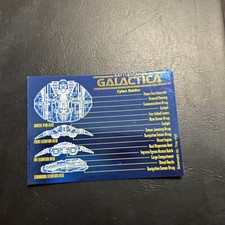 11b Battlestar Galactica 1996 Dart #9 The Cylon Raider ships