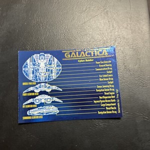 11b Battlestar Galactica 1996 Dart #9 The Cylon Raider ships
