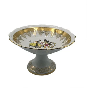 Porzellan Fußschale Rokokopaar mit Goldrand - Gloria Porzellan - Imagen 1 de 4