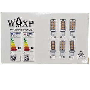 WAXP G9 LED Leuchtmittel 4W 400Lm 3000K warmweiß nicht dimmbar 6er Pack - Bild 1 von 4