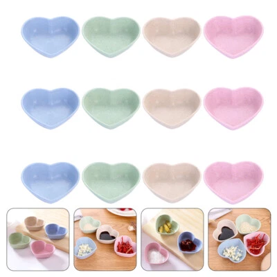 12Pcs Serving Bowls Small Heart Bowl Home Storage Restaurant Kitchen Household - Image 1 of 4