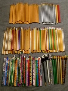 250 Vintage & Modern No. 2 Wooden Pencils Advertising, Toppers Unused NOS - Picture 1 of 22