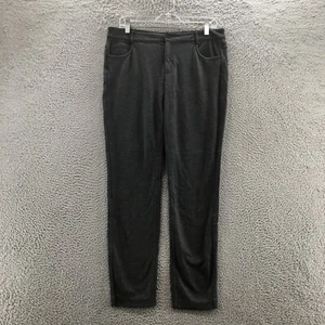 Athleta Skinny Pants Womens 12 (actual 34x28.5) Gray Mid Rise 5 Pockets Zip Fly - Picture 1 of 20