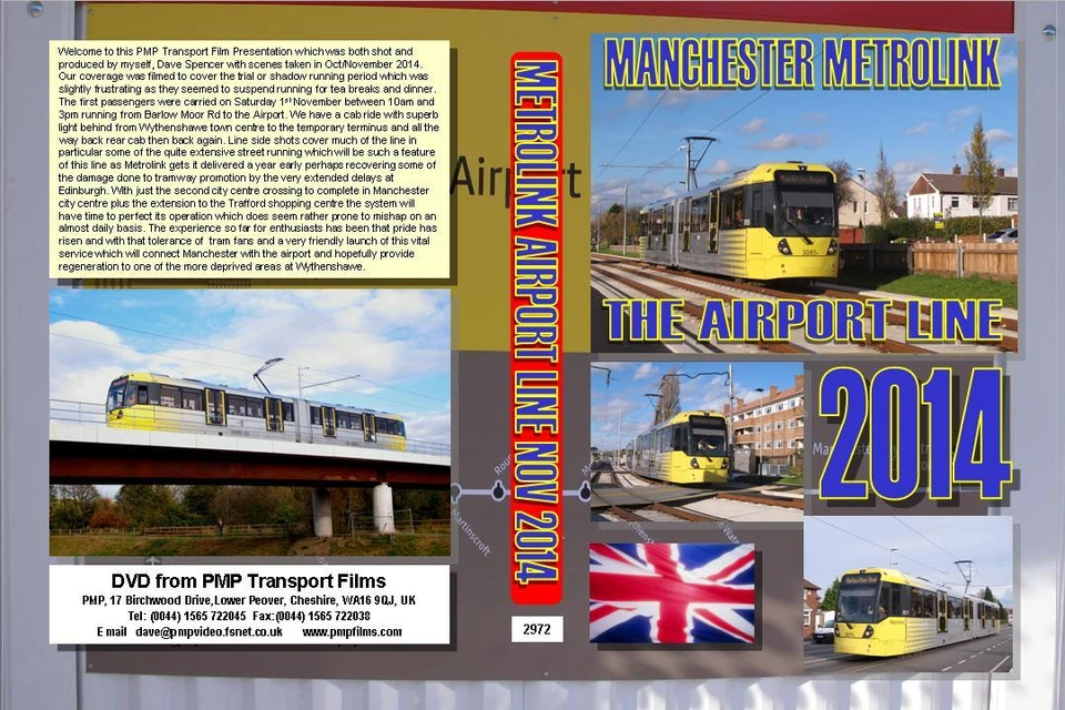 2972. Manchester.UK.Trams. November 2014. The new line to the airport, trial run - Image 1 of 1