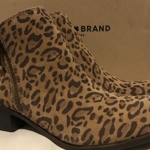 NEW LUCKY BRAND Women’s Size 8 M Basel Ankle Booties Javan Leopard Print 404611 - Picture 1 of 8